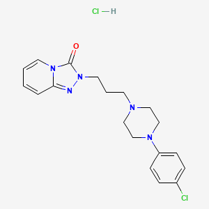 molecular formula C19H23Cl2N5O B1431229 4-Chloro trazodone isomer hydrochloride CAS No. 1263278-77-8