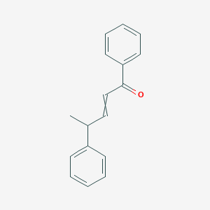 molecular formula C17H16O B14312316 1,4-Diphenylpent-2-en-1-one CAS No. 114245-62-4