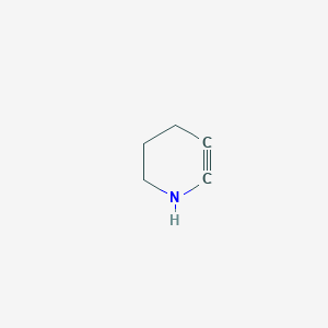 molecular formula C5H7N B14312328 2,3-Didehydro-1,4,5,6-tetrahydropyridine CAS No. 112598-99-9