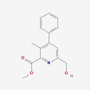 molecular formula C15H15NO3 B1431235 Methyl 6-(hydroxymethyl)-3-methyl-4-phenylpicolinate CAS No. 64034-96-4