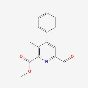 molecular formula C16H15NO3 B1431237 Methyl 6-acetyl-3-methyl-4-phenylpicolinate CAS No. 64034-97-5