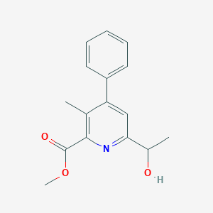 molecular formula C16H17NO3 B1431239 Methyl 6-(1-hydroxyethyl)-3-methyl-4-phenylpicolinate CAS No. 64034-95-3