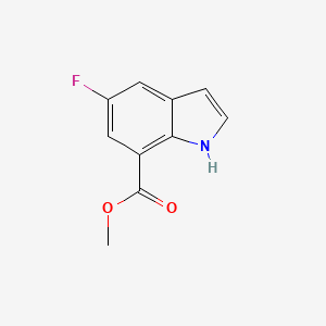 molecular formula C10H8FNO2 B1431241 Methyl 5-fluoro-1H-indole-7-carboxylate CAS No. 1238214-64-6