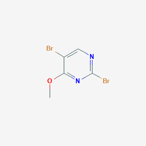 molecular formula C5H4Br2N2O B1431242 2,5-Dibromo-4-methoxypyrimidine CAS No. 89284-12-8
