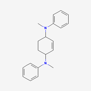 molecular formula C20H24N2 B14312475 N~1~,N~4~-Dimethyl-N~1~,N~4~-diphenylcyclohex-2-ene-1,4-diamine CAS No. 113260-87-0