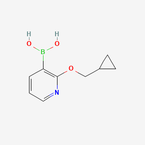 molecular formula C9H12BNO3 B1431250 2-(Cyclopropylmethoxy)pyridine-3-boronic acid CAS No. 1621416-45-2