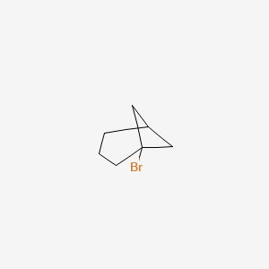 molecular formula C7H11Br B14312548 Bicyclo[3.1.1]heptane, 1-bromo- CAS No. 111830-40-1
