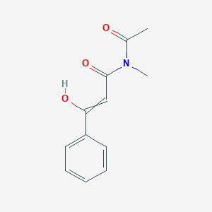 molecular formula C12H13NO3 B14312561 N-Acetyl-3-hydroxy-N-methyl-3-phenylprop-2-enamide CAS No. 114514-96-4