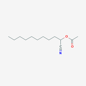 molecular formula C13H23NO2 B14312580 Undecanenitrile, 2-(acetyloxy)- CAS No. 110301-59-2