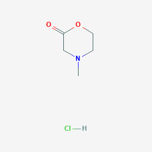 molecular formula C5H10ClNO2 B1431265 4-Methylmorpholin-2-one hydrochloride CAS No. 1820735-05-4