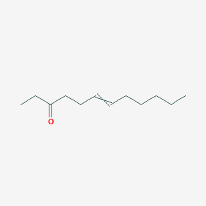 molecular formula C12H22O B14312699 Dodec-6-en-3-one CAS No. 112919-26-3