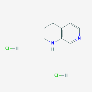 molecular formula C8H12Cl2N2 B1431270 1,2,3,4-Tetrahydro-1,7-naphthyridine dihydrochloride CAS No. 1187933-44-3
