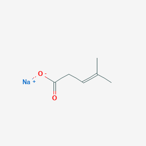 molecular formula C6H9NaO2 B1431271 4-Methylpent-3-enoic acid, sodium salt CAS No. 1610028-38-0