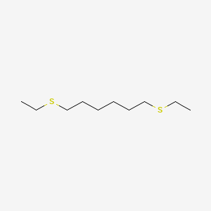 molecular formula C10H22S2 B14312735 Hexane, 1,6-bis(ethylthio)- CAS No. 115412-47-0