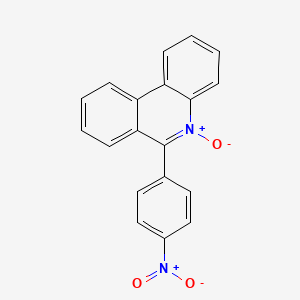 molecular formula C19H12N2O3 B14312749 6-(4-Nitrophenyl)-5-oxo-5lambda~5~-phenanthridine CAS No. 116449-36-6