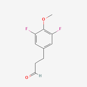 molecular formula C10H10F2O2 B1431280 3-(3,5-Difluoro-4-methoxyphenyl)propanal CAS No. 1036396-36-7