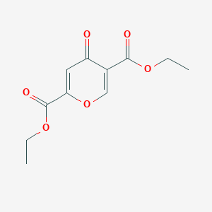 molecular formula C11H12O6 B1431281 diethyl 4-oxo-4H-pyran-2,5-dicarboxylate CAS No. 1246616-74-9