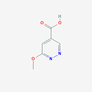 molecular formula C6H6N2O3 B1431282 6-Methoxypyridazine-4-carboxylic acid CAS No. 1427202-39-8
