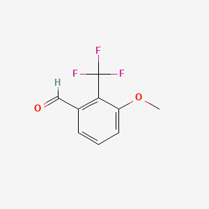 molecular formula C9H7F3O2 B1431283 3-Methoxy-2-(trifluoromethyl)benzaldehyde CAS No. 1214384-89-0