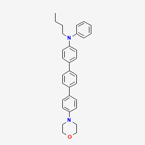 molecular formula C32H34N2O B14312846 N-butyl-4-[4-(4-morpholin-4-ylphenyl)phenyl]-N-phenylaniline CAS No. 112607-45-1