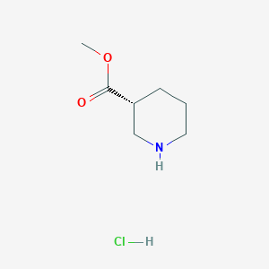 molecular formula C7H14ClNO2 B1431287 (R)-Methyl piperidine-3-carboxylate hydrochloride CAS No. 1255651-12-7