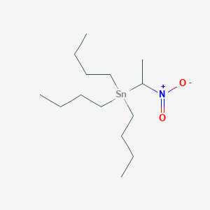 molecular formula C14H31NO2Sn B14312872 Tributyl(1-nitroethyl)stannane CAS No. 111860-50-5