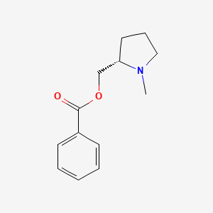 molecular formula C13H17NO2 B1431289 Benzoic acid [(2S)-1-methylpyrrolidine-2-yl]methyl ester CAS No. 1431628-22-6