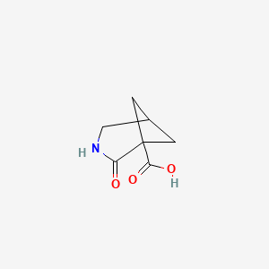 molecular formula C7H9NO3 B1431290 2-Oxo-3-azabicyclo[3.1.1]heptane-1-carboxylic acid CAS No. 1780210-09-4