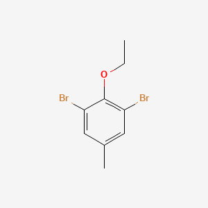 molecular formula C9H10Br2O B1431291 1,3-Dibromo-2-ethoxy-5-methylbenzene CAS No. 1266253-70-6