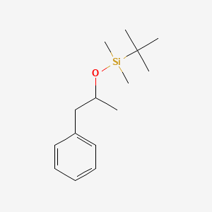 molecular formula C15H26OSi B14312915 tert-Butyl(dimethyl)[(1-phenylpropan-2-yl)oxy]silane CAS No. 112471-50-8