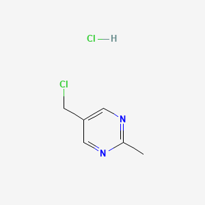 molecular formula C6H8Cl2N2 B1431293 5-(Chloromethyl)-2-methylpyrimidine hydrochloride CAS No. 1427367-66-5