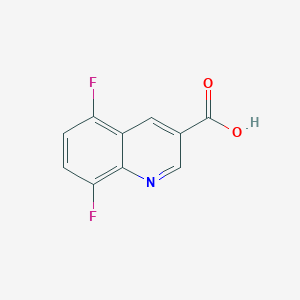 molecular formula C10H5F2NO2 B1431294 5,8-Difluoroquinoline-3-carboxylic acid CAS No. 1296951-06-8