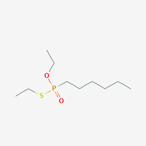 molecular formula C10H23O2PS B14312945 O,S-Diethyl hexylphosphonothioate CAS No. 114220-17-6