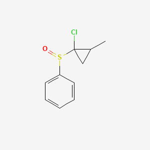 molecular formula C10H11ClOS B1431295 [(1-Chloro-2-methylcyclopropyl)sulfinyl]benzene CAS No. 1004968-11-9