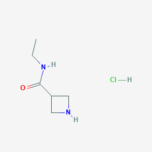 molecular formula C6H13ClN2O B1431296 N-ethylazetidine-3-carboxamide hydrochloride CAS No. 1376380-75-4