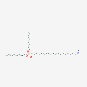 molecular formula C36H76NO3P B14312977 Dioctyl [18-(dimethylamino)octadecyl]phosphonate CAS No. 111803-44-2