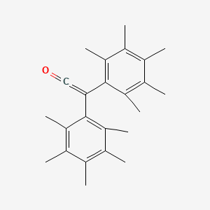 molecular formula C24H30O B14312984 Bis(pentamethylphenyl)ethen-1-one CAS No. 112752-37-1