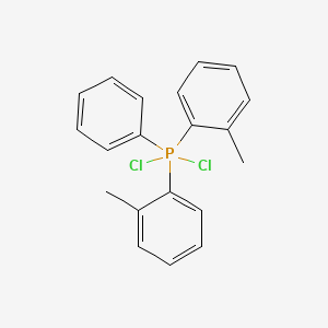 molecular formula C20H19Cl2P B14312991 Dichlorobis(2-methylphenyl)phenyl-lambda~5~-phosphane CAS No. 109974-77-8