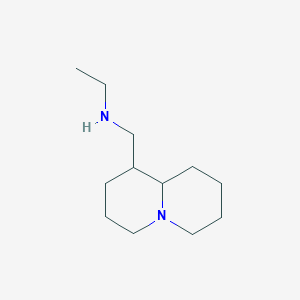 molecular formula C12H24N2 B1431300 ethyl[(octahydro-1H-quinolizin-1-yl)methyl]amine CAS No. 1379221-19-8