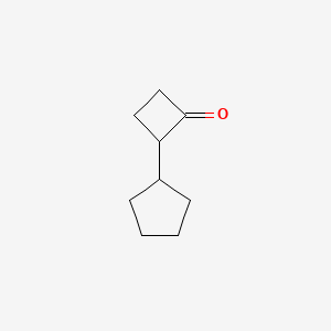 molecular formula C9H14O B1431301 2-Cyclopentylcyclobutanone CAS No. 63049-10-5