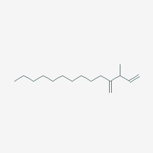 molecular formula C16H30 B14313045 3-Methyl-4-methylidenetetradec-1-ene CAS No. 115147-04-1