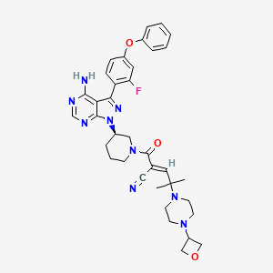 molecular formula C36H40FN9O3 B1431308 利扎布鲁替尼 CAS No. 1575596-29-0