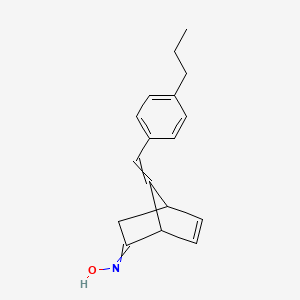 molecular formula C17H19NO B14313104 N-{7-[(4-Propylphenyl)methylidene]bicyclo[2.2.1]hept-5-en-2-ylidene}hydroxylamine CAS No. 113942-18-0