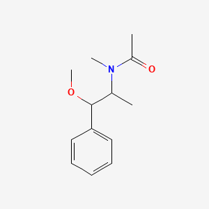 molecular formula C13H19NO2 B14313115 Acetamide, N-(2-methoxy-1-methyl-2-phenylethyl)-N-methyl- CAS No. 113850-88-7