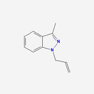molecular formula C11H12N2 B14313116 3-Methyl-1-(prop-2-en-1-yl)-1H-indazole CAS No. 110108-48-0