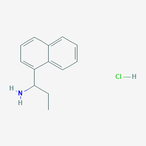 molecular formula C13H16ClN B1431315 1-(Naphthalen-1-yl)propan-1-amine hydrochloride CAS No. 149854-36-4