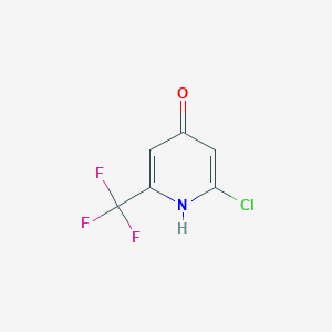 molecular formula C6H3ClF3NO B1431316 2-Chloro-6-(trifluoromethyl)pyridin-4-ol CAS No. 1227602-42-7