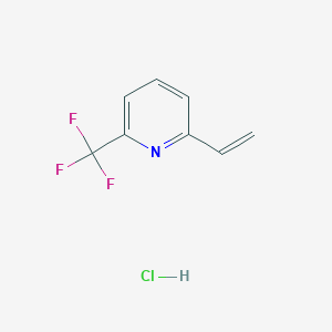 molecular formula C8H7ClF3N B1431320 2-(Trifluoromethyl)-6-vinylpyridine hydrochloride CAS No. 1259929-68-4
