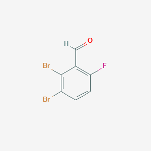 molecular formula C7H3Br2FO B1431323 2,3-二溴-6-氟苯甲醛 CAS No. 1114809-15-2