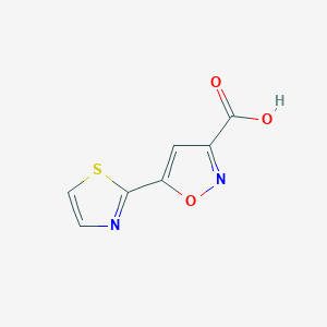molecular formula C13H16O3 B1431325 5-(2-Thiazolyl)isoxazole-3-carboxylic Acid CAS No. 933759-69-4